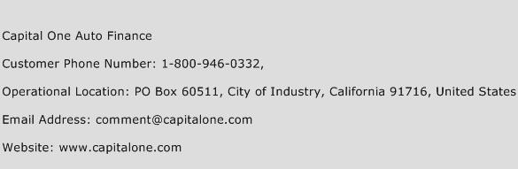 capital capital one phone number